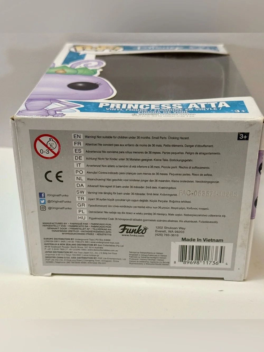 Funko Princess Atta Purple and Green Pop! Vinyl Figure 228